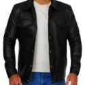 Mens Slim Fit Leather Jacket