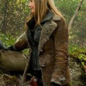 Mira Sorvino Falling Skies Suede Jacket