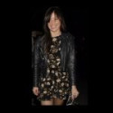 Model Daisy Lowe Leather Jacket