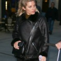 Mollie King Stylish Leather Jacket