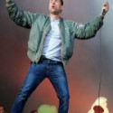 Musician Damon Albarn Satin Jacket