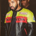 Musician Drake Motorbiker leather Jacket