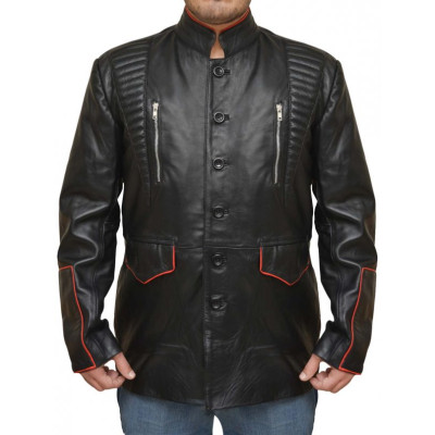 Musician Julian Casablancas Leather Coat