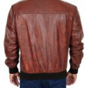 Nick Jonas Brown leather Jacket