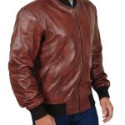 Nick Jonas Brown leather Jacket