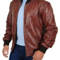 Nick Jonas Brown leather Jacket