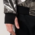 Nick Jonas Silver Metallic Jacket