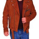 Nick Jonas Suede Leather Jacket