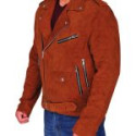 Nick Jonas Suede Leather Jacket