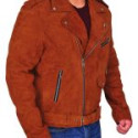 Nick Jonas Suede Leather Jacket
