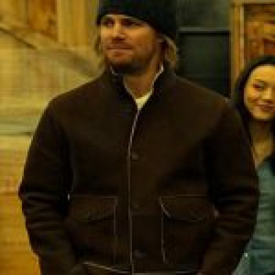 Oliver Queen Arrow Suede Leather Jacket