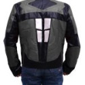 Power Rangers Mens Superhero Costume Mighty Grey Leather Jacket