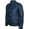 Mens MotorBiker Cafe Racer Vintage Jacket