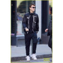 Baby Driver Ansel Elgort Black Jacket