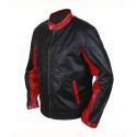 Dark Knight Christian Bale Cafe Racer Leather Jacket