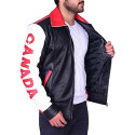 Bomber Style Canadian Flag Design Jacket