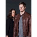 Bradley James Damien Thorn leather Jacket