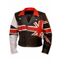 British Flag Leather Jacket