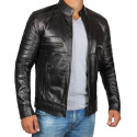 Cafe Racer Black Biker Jacket