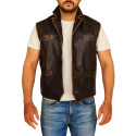 Cullen Bohannan Brown Leather Vest