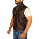 Cullen Bohannan Brown Leather Vest