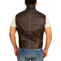 Cullen Bohannan Brown Leather Vest