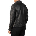 Gatsby Black Biker Leather Jacket