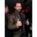 Gerard Butler Worn Brown Jacket at Sundance Film Festival 2019