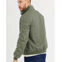 Harrington Jacket with Funnel Neck in Khaki