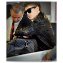 Heathrow Airport Justin Bieber Black Jacket