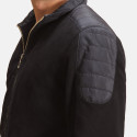 Ethan Hybrid Suede Leather Bomber Jacket