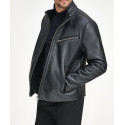 Kevin Faux Leather & Faux Shearling Lined Moto Jacket