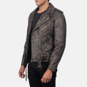 Allaric Alley Distressed Brown Biker Leather Jacket