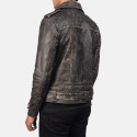 Allaric Alley Distressed Brown Biker Leather Jacket