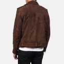 Allaric Alley Mocha Suede Biker Leather Jacket