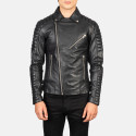 Armand Black Biker Leather Jacket