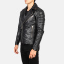 Armand Black Biker Leather Jacket