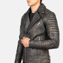 Armand Distressed Brown Biker Leather Jacket