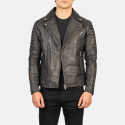 Armand Distressed Brown Biker Leather Jacket