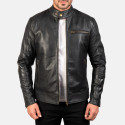 Dean Black Biker Leather Jacket