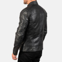 Dean Black Biker Leather Jacket