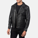 Raiden Black Biker Leather Jacket