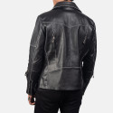 Vincent Black Biker Leather Jacket
