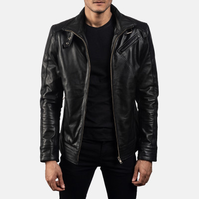 Legacy Black Biker Leather Jacket