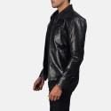 Mystical Black Mens Leather Jacket