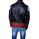 Freddie Mercury Red and Black Leather Jacket