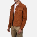 Edger Ramirez Brown Suede Leather Jacket