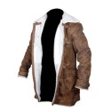 The Dark Knight Rises Tom Hardy Brown Leather Trench Coat