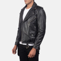 Allaric Alley Black Biker Leather Jacket