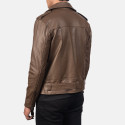 Allaric Alley Mocha Biker Leather Jacket